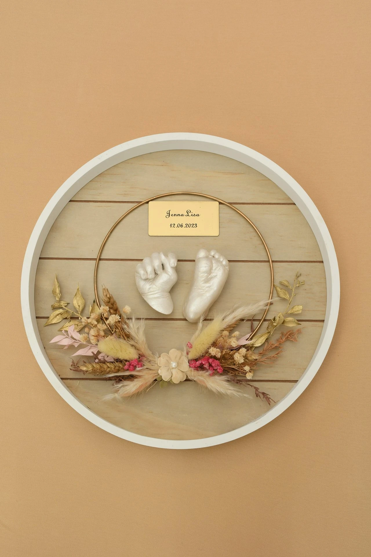 Gipsabdruck Baby Füße Blüten Nordhausen