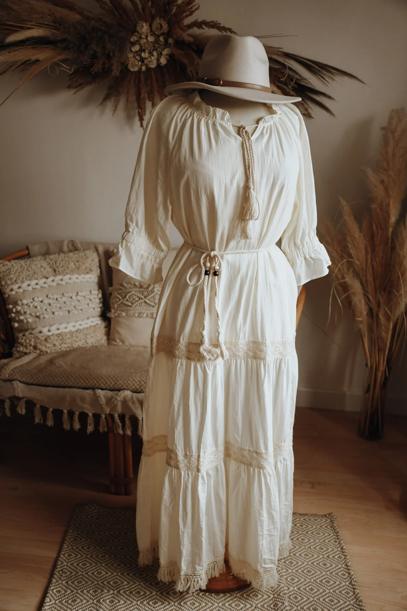 Verleihkleid Braun Spitze Nordhausen