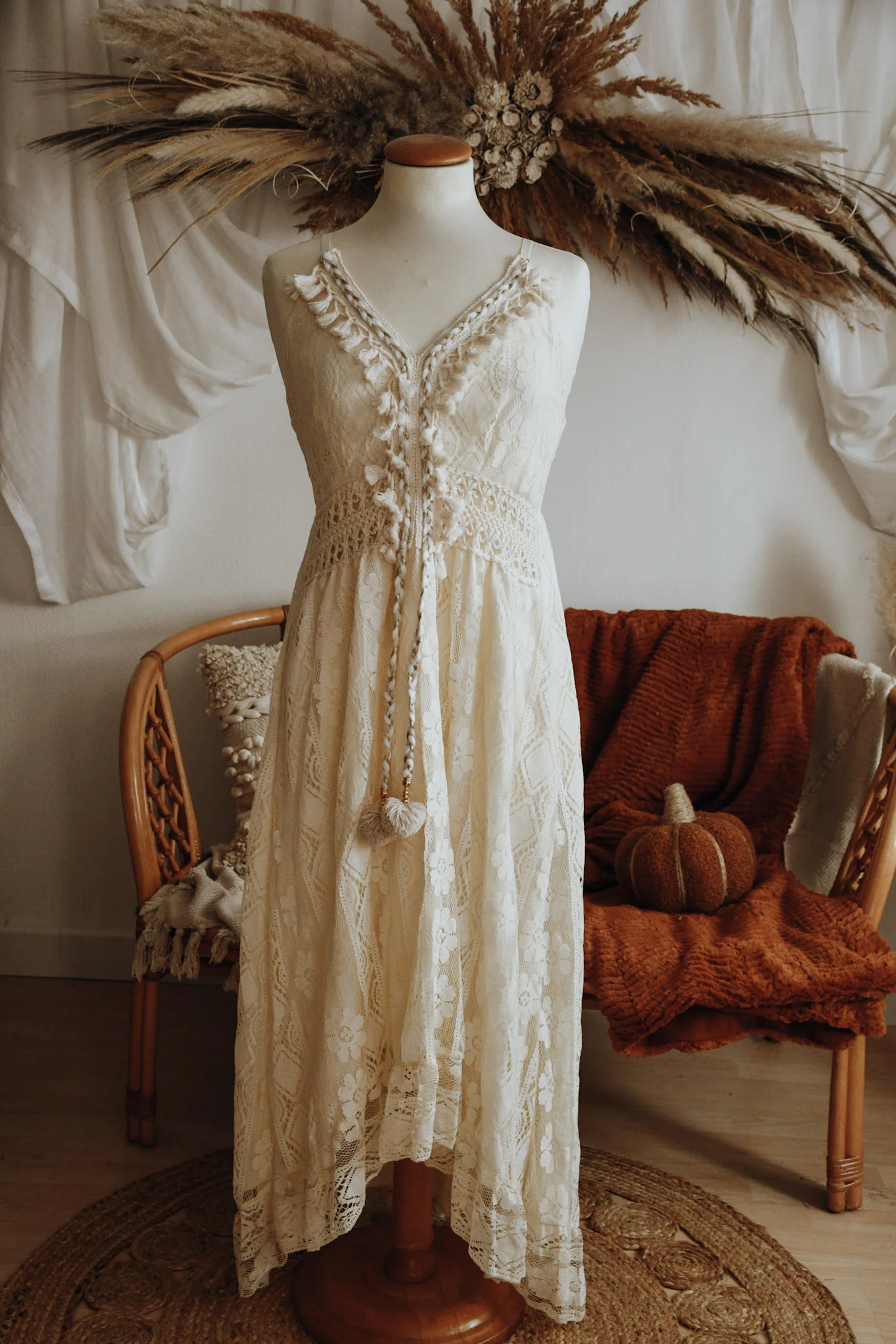 Verleihkleid Creme Spitze Nordhausen