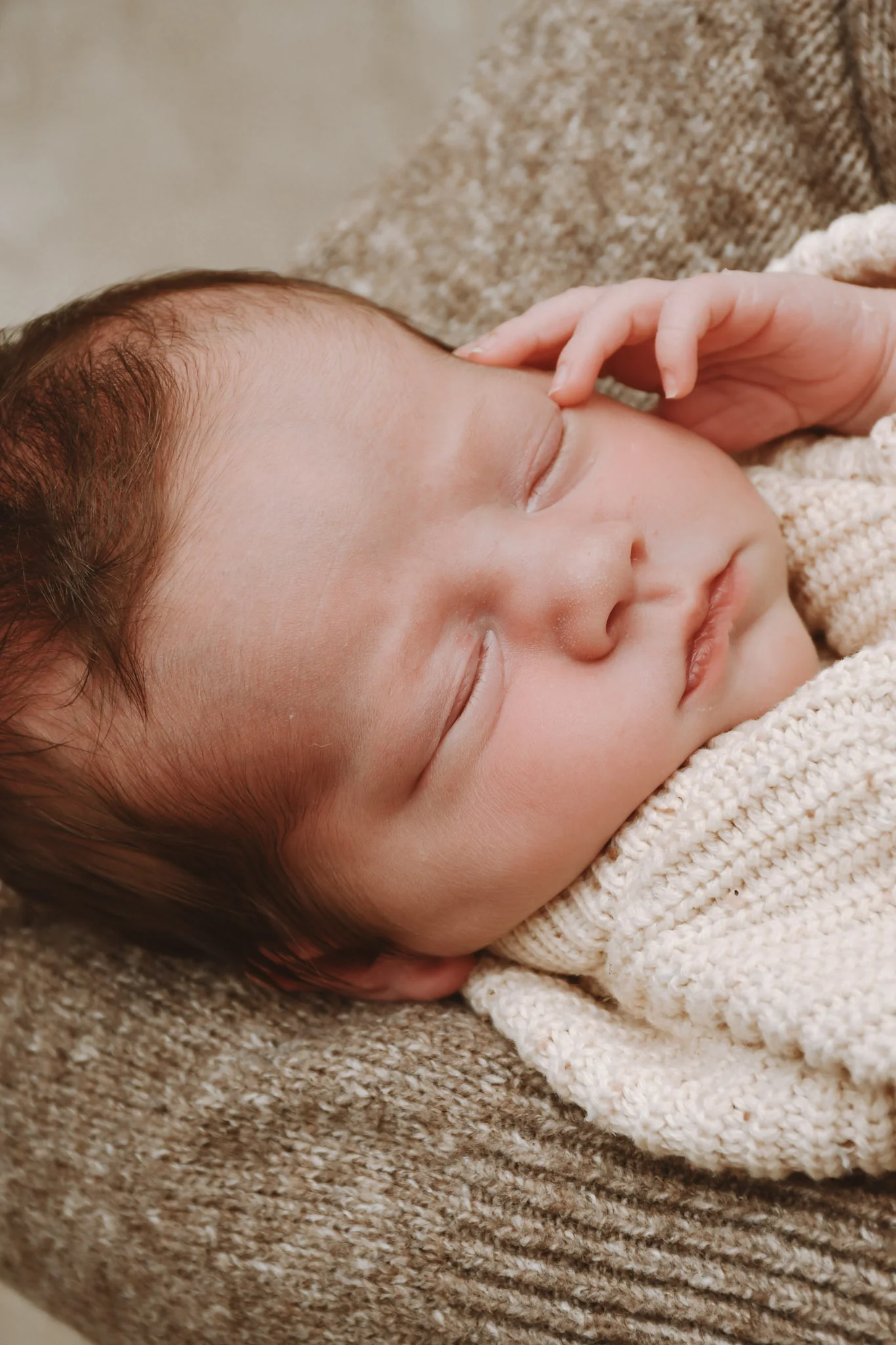 Newborn Gesicht Nahaufnahme