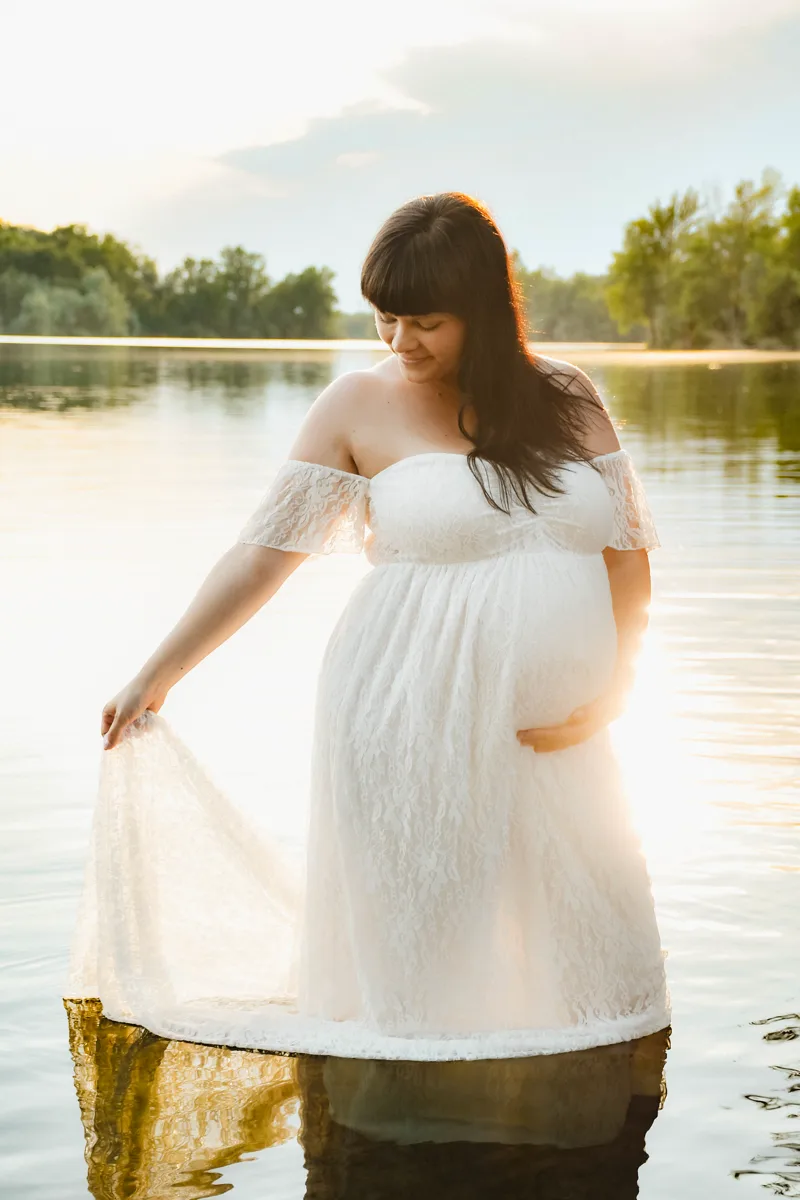 Schwangerschafts-Shooting am See Nordhausen