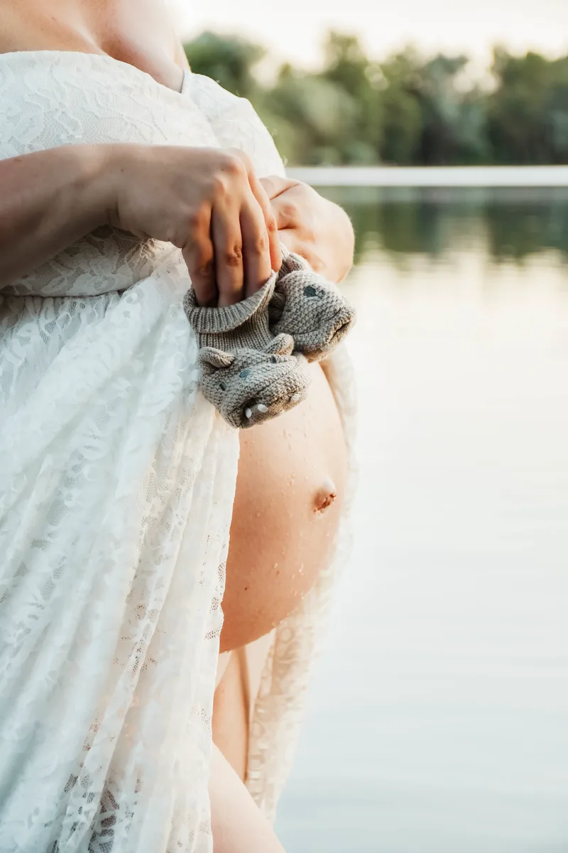 Schwangerschafts-Shooting am See Nordhausen